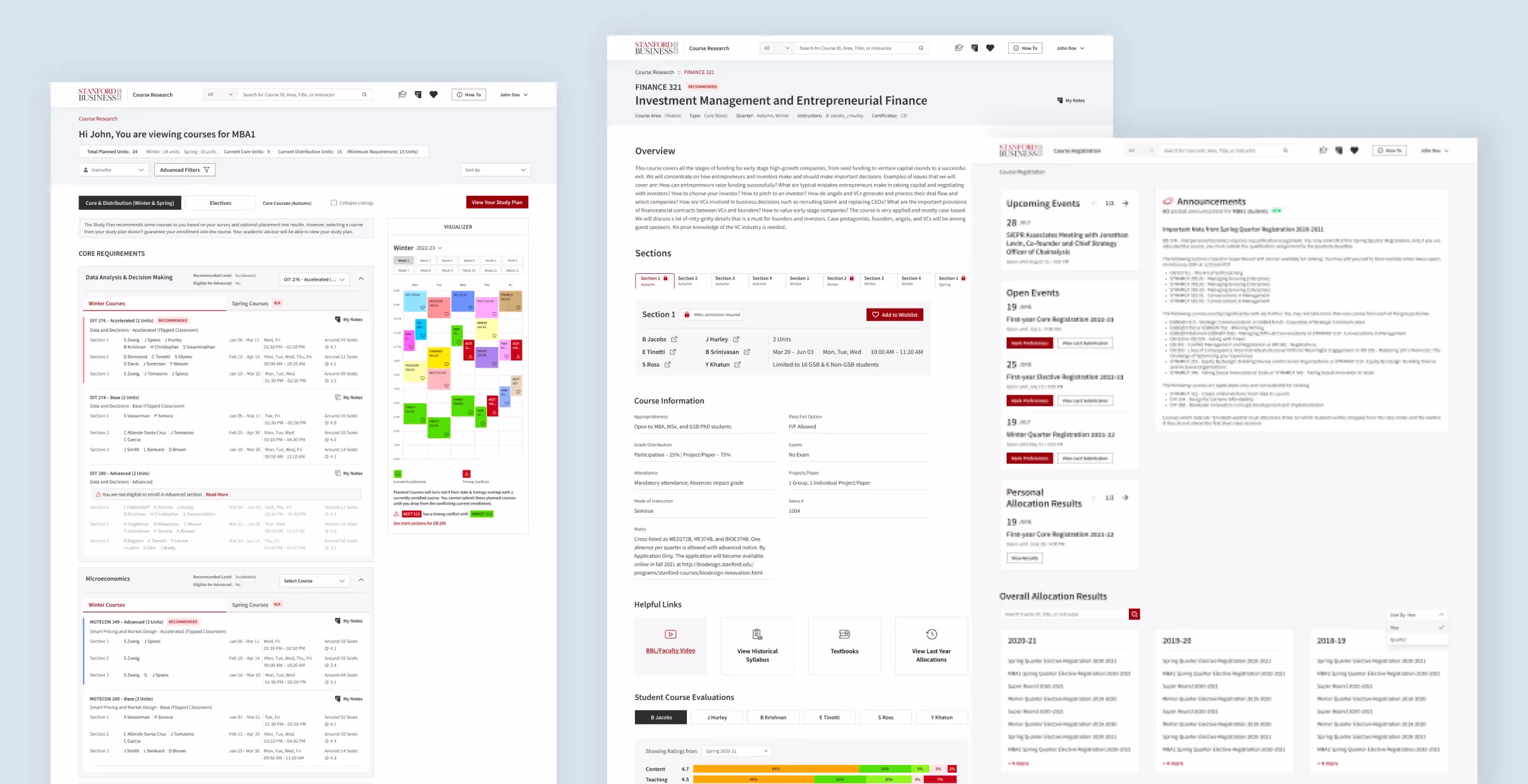 Improvements:Revising the interface design 