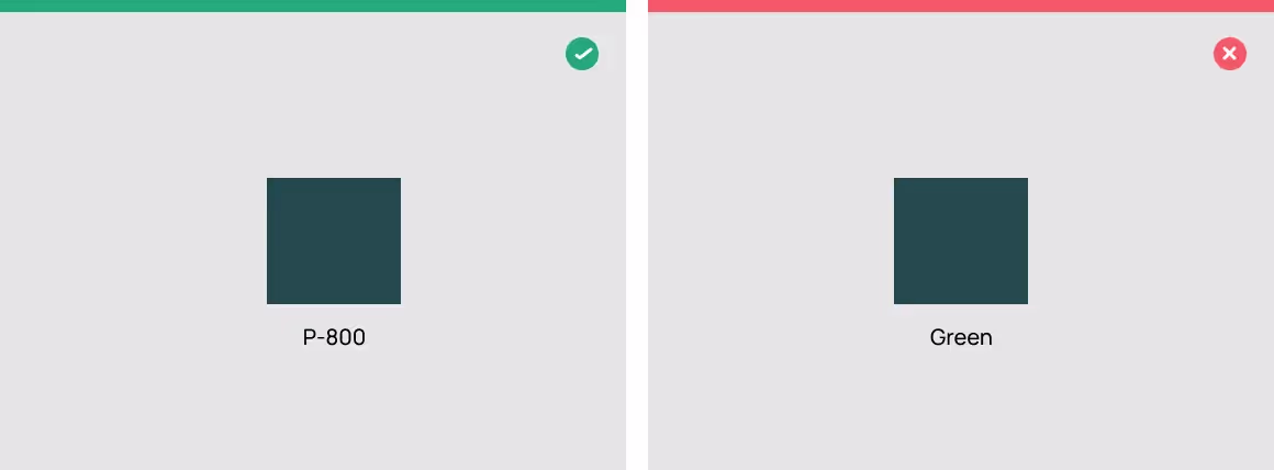 Calling colors is a naming standard that helps in quickly associating a specific color a certain category