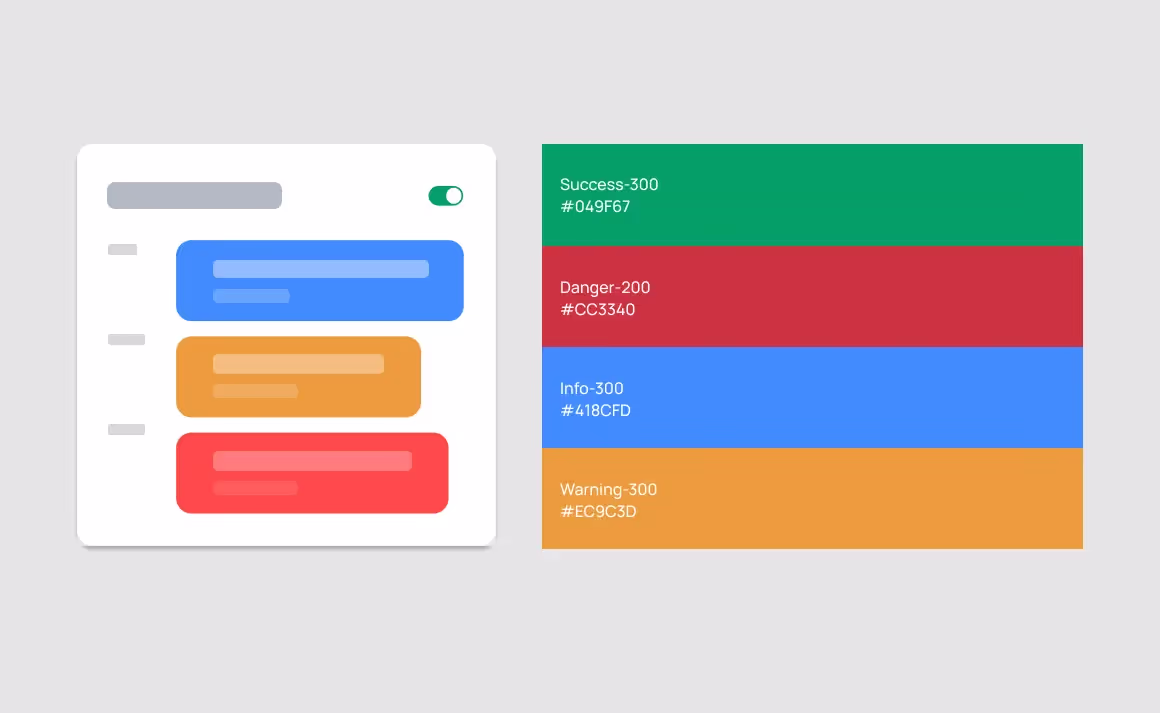 Semantic colors are colors popularly known to depict a specific function