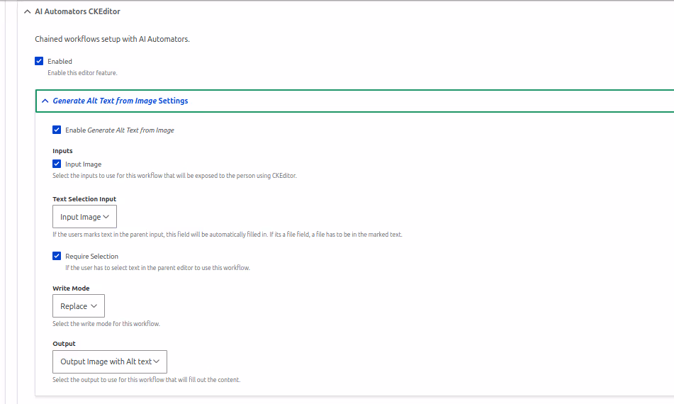 AI Automator in CKEditor