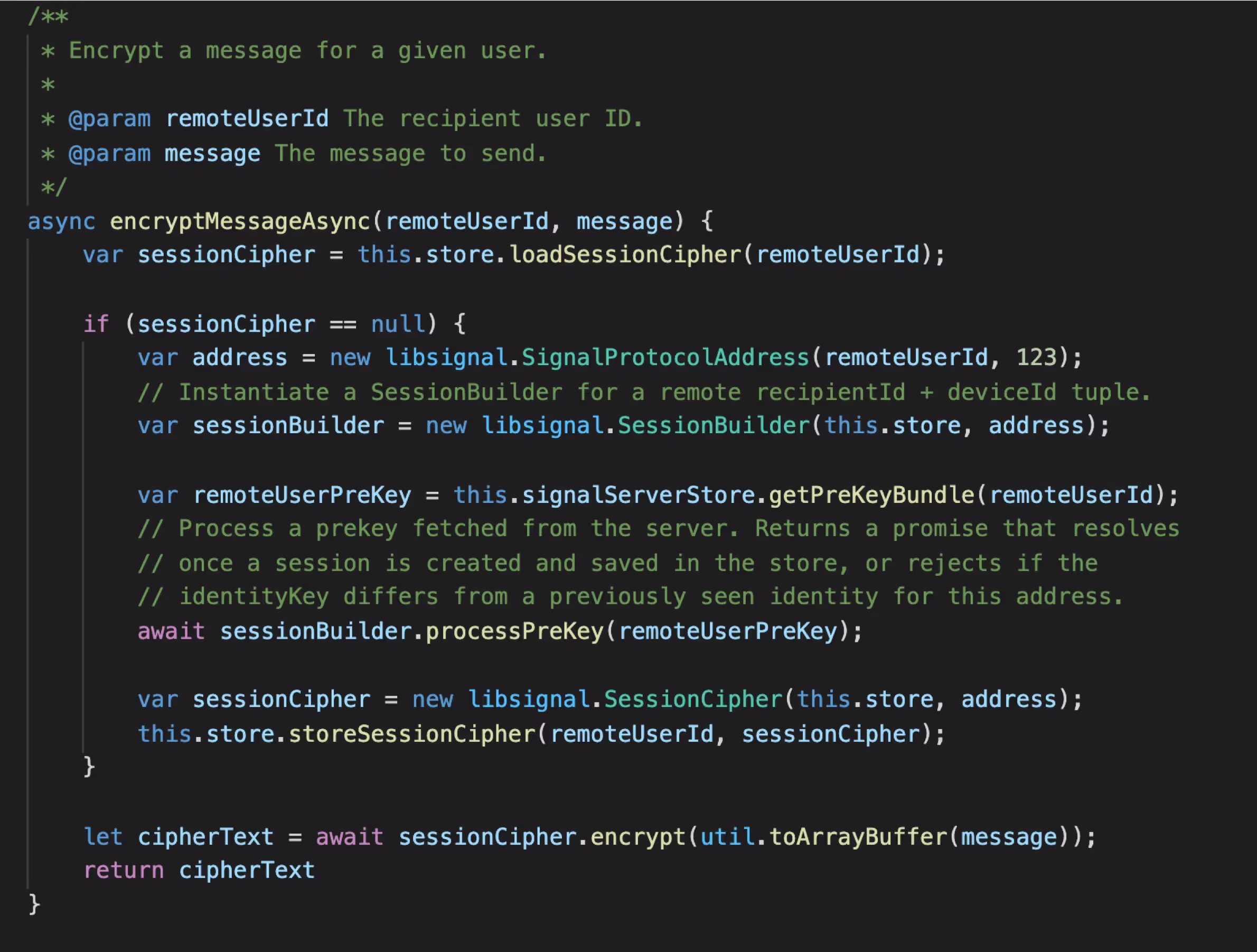End-to-end encrypted chat application 