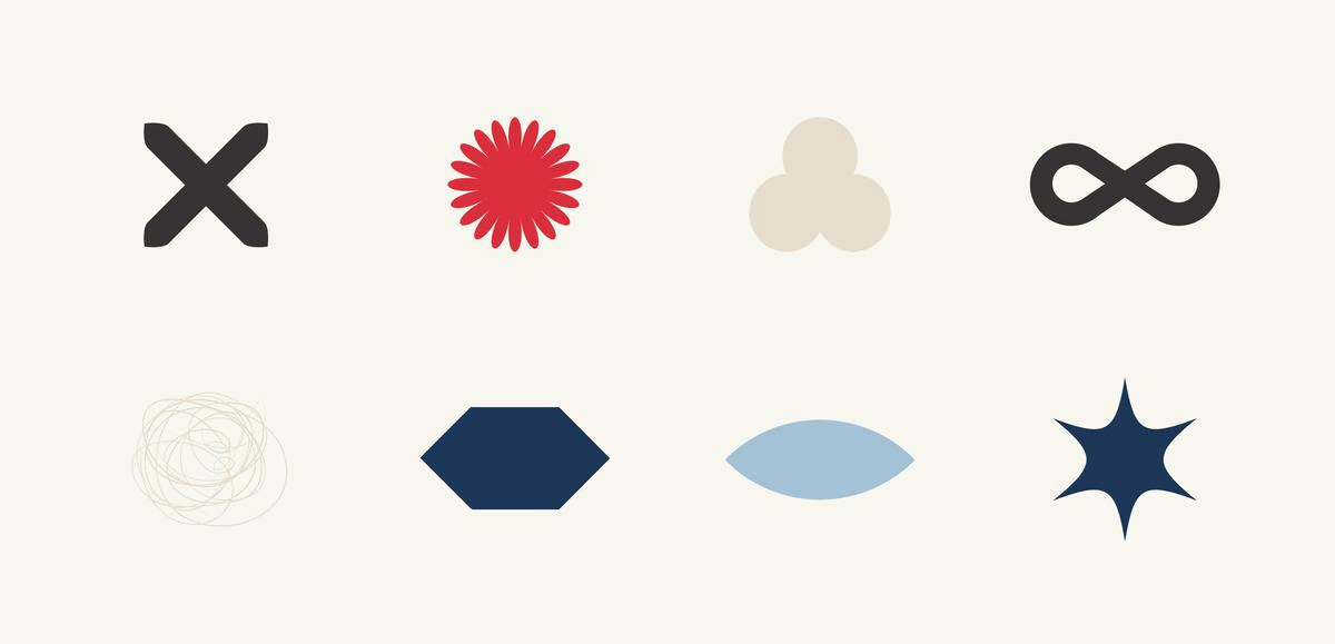 Image of shapes derived from the creative process