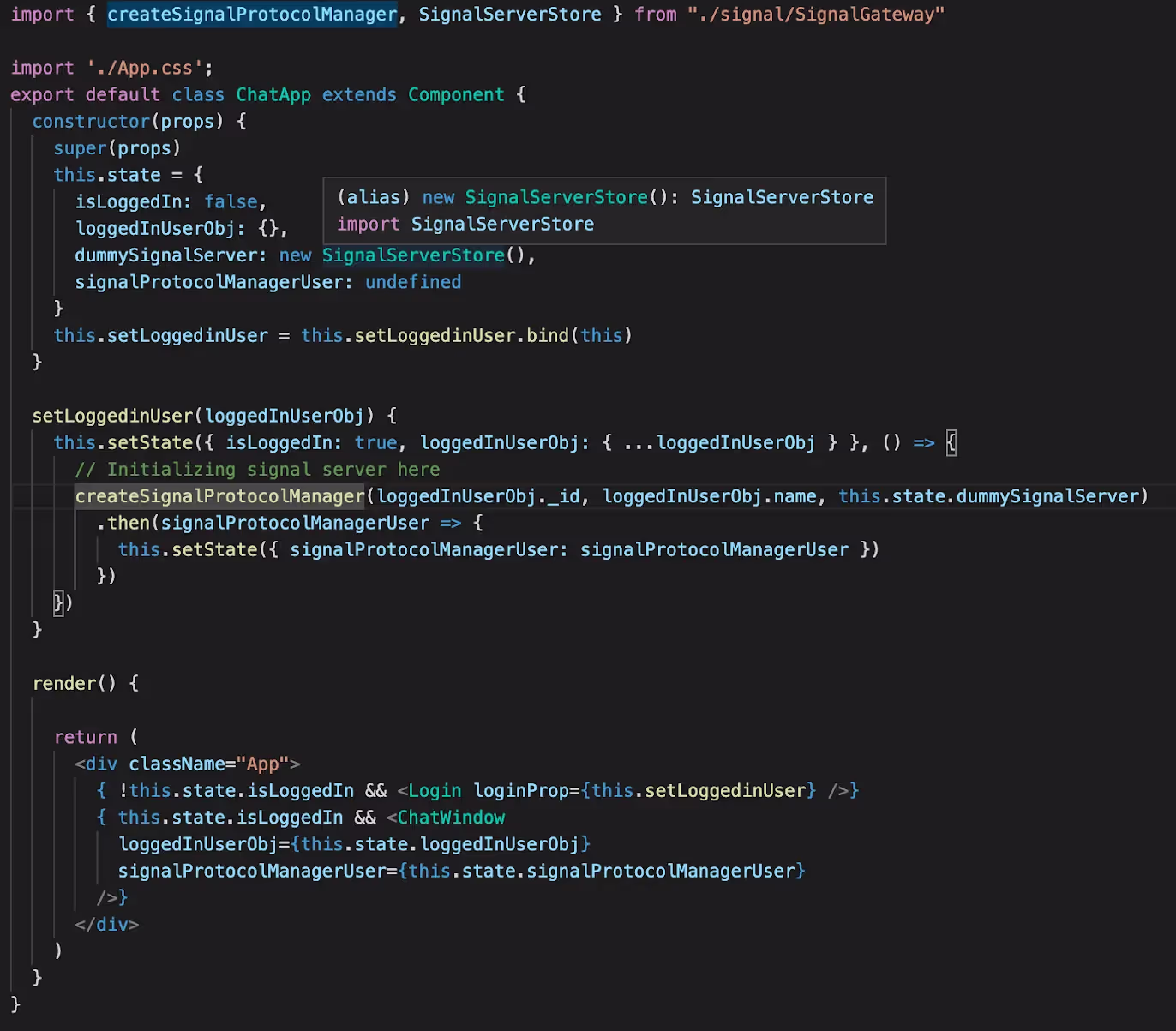 End-to-end encrypted chat application 