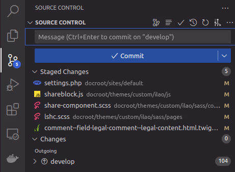 Git add, commit, and push in vs code