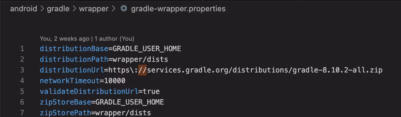 Gradle version 