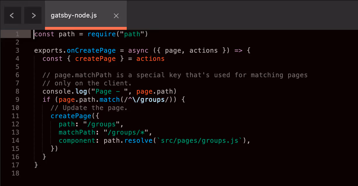 Dynamic Routing in Gatsby