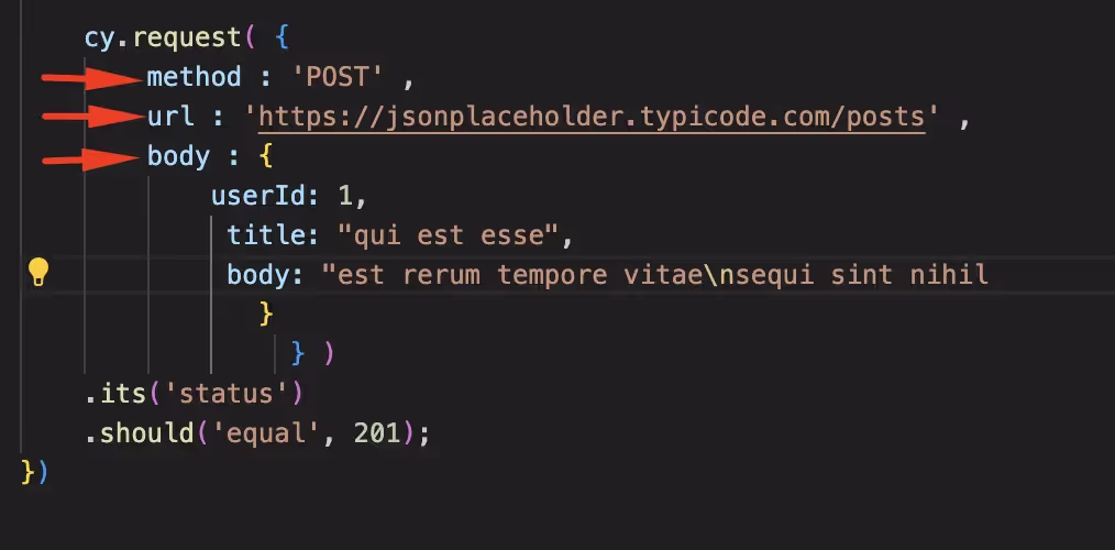Cypress commands syntax with more than two arguments
