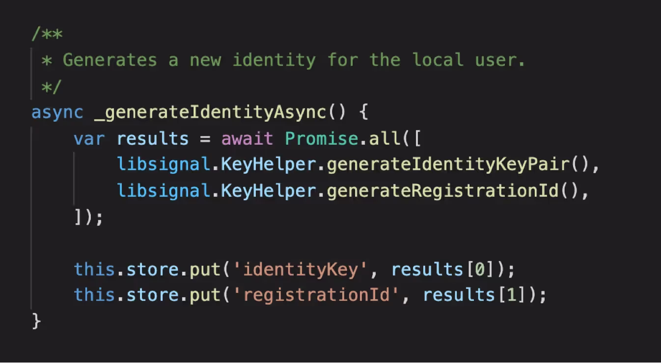 End-to-end encrypted chat application 