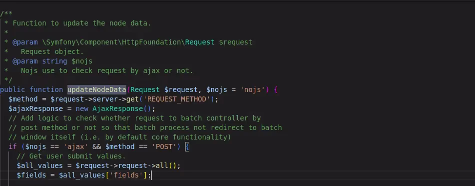 Calling batch API endpoint.