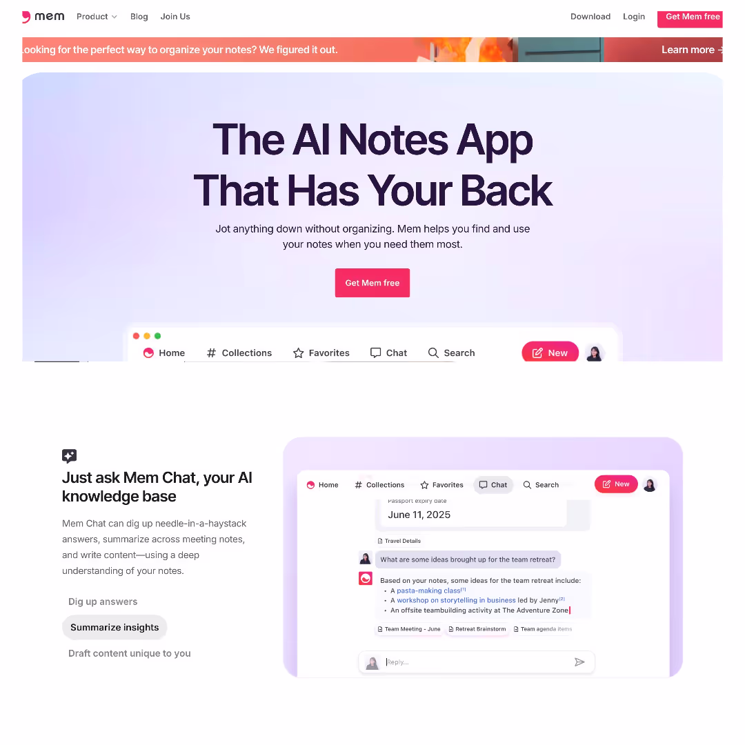 The AI notes app
