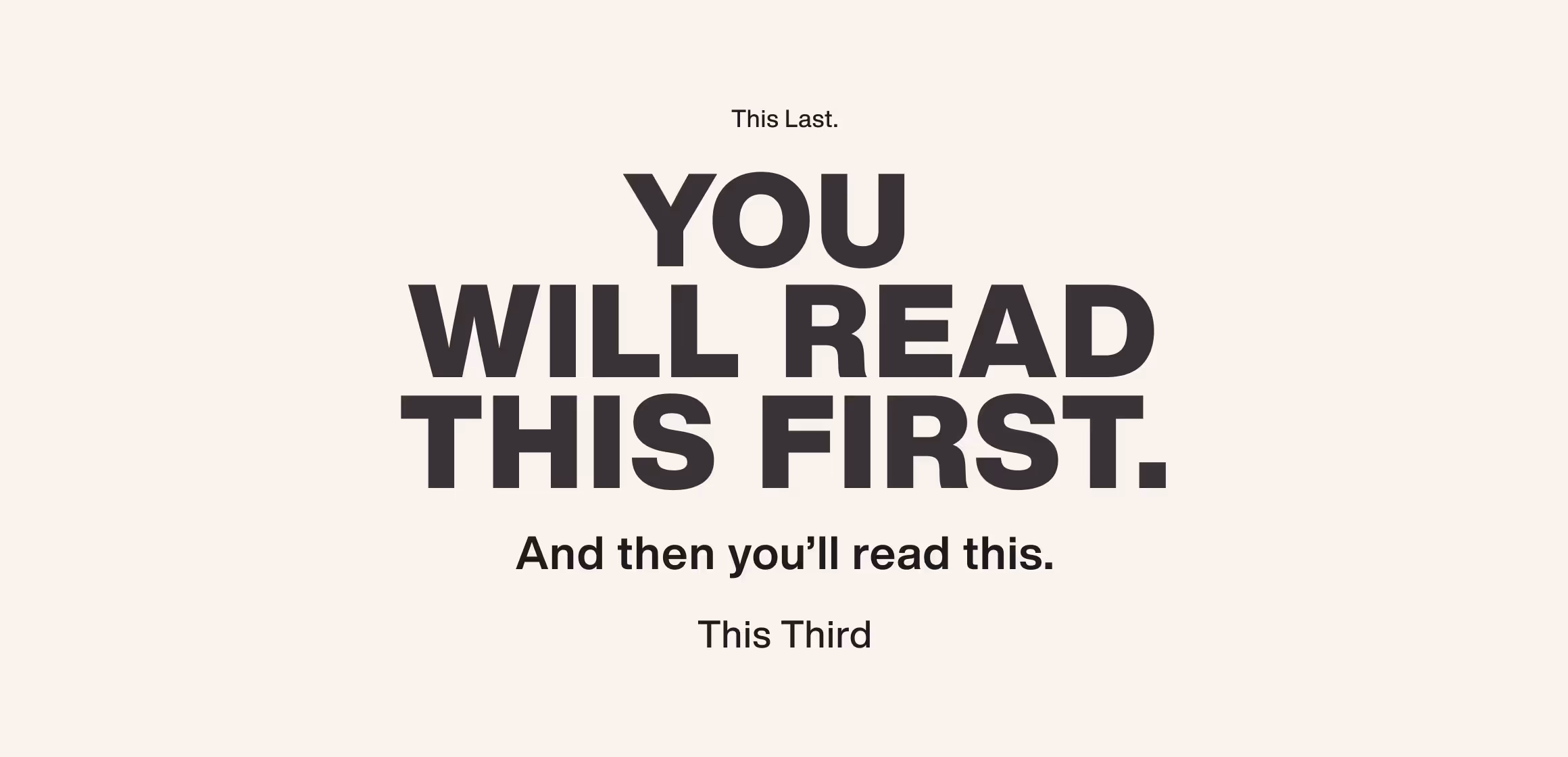 Text Hierarchy in Typography