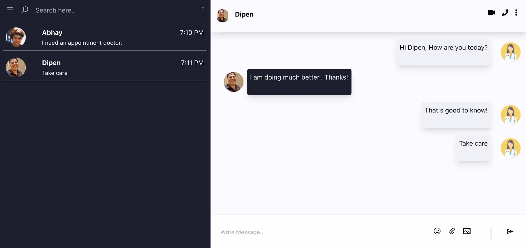 End-to-end encrypted chat application 
