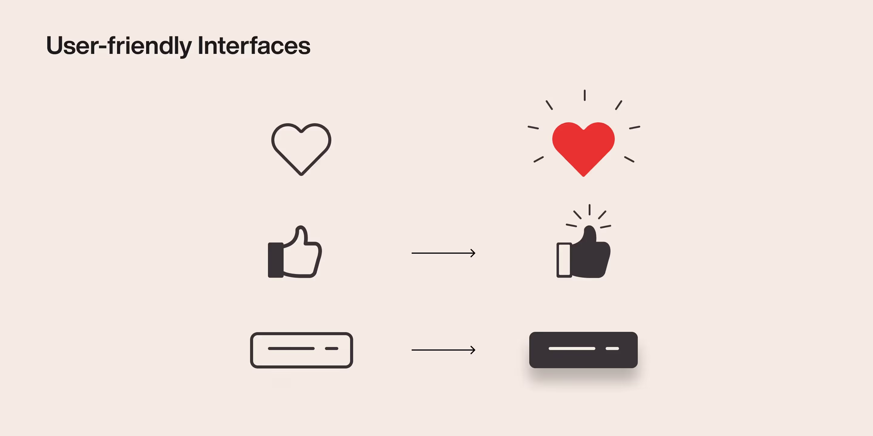 User-friendly interfaces 