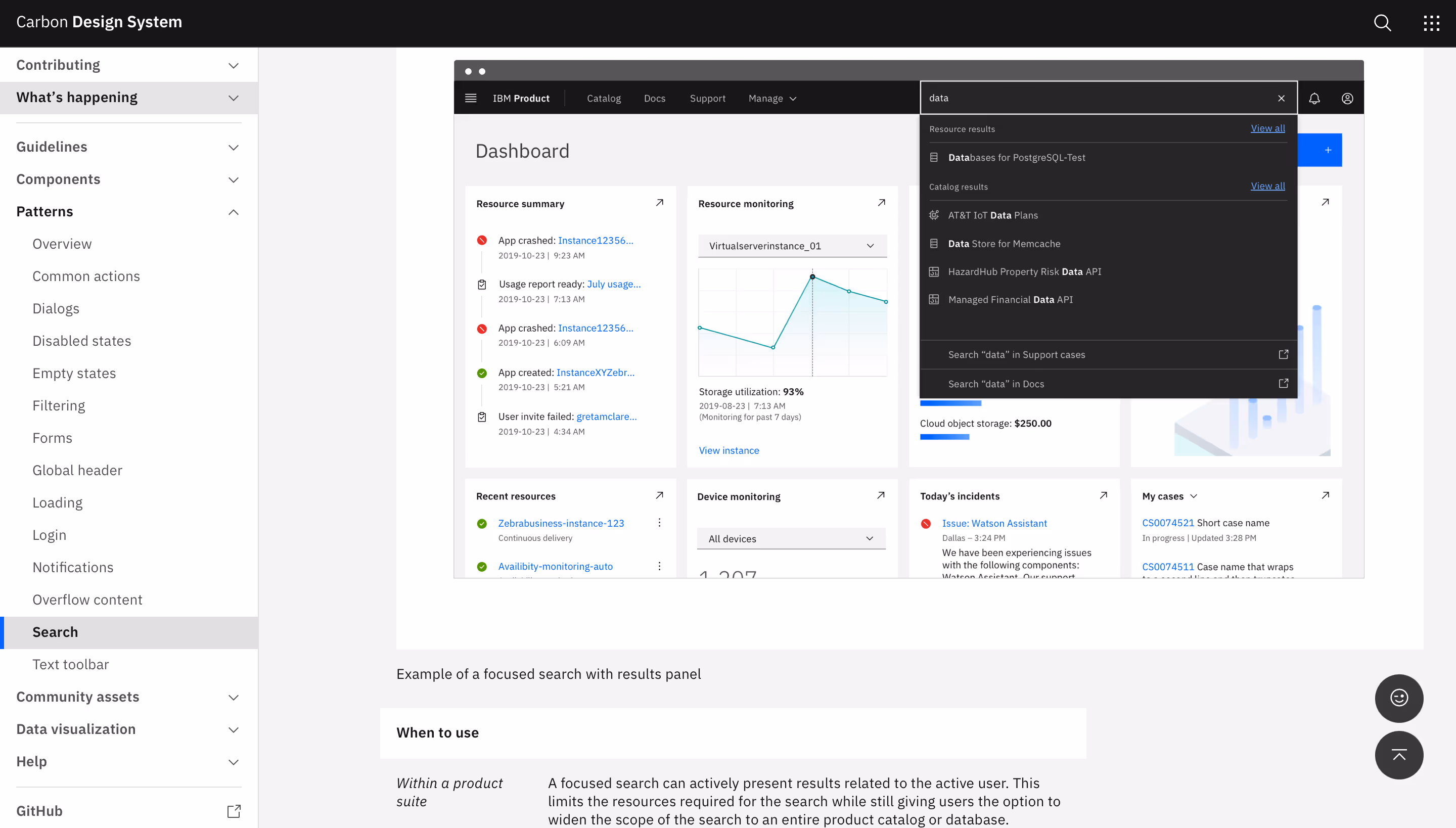 Carbon Design System