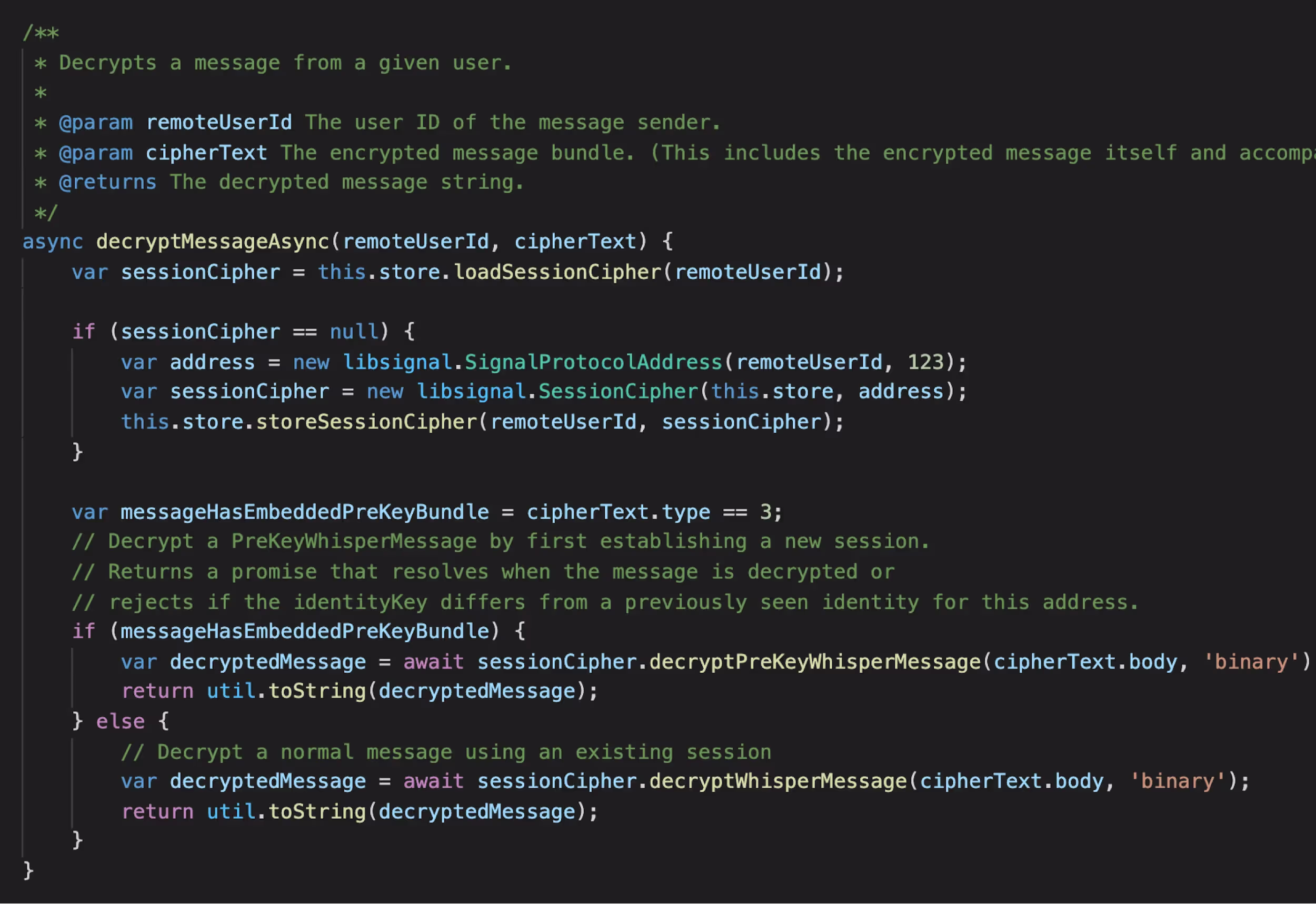 End-to-end encrypted chat application 