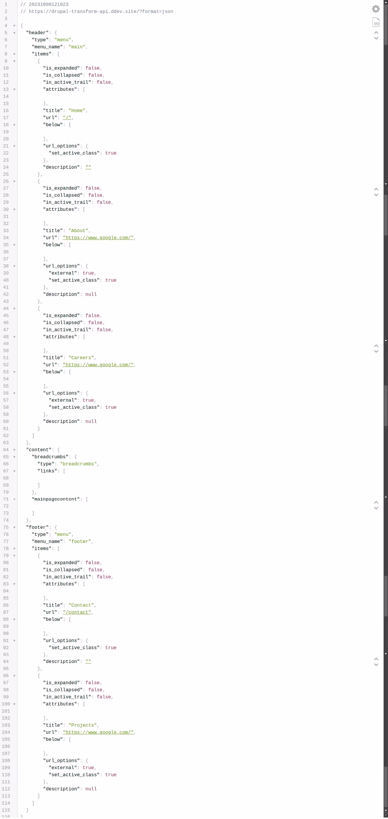 Manage Transform Tab