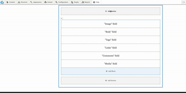 Layout builder