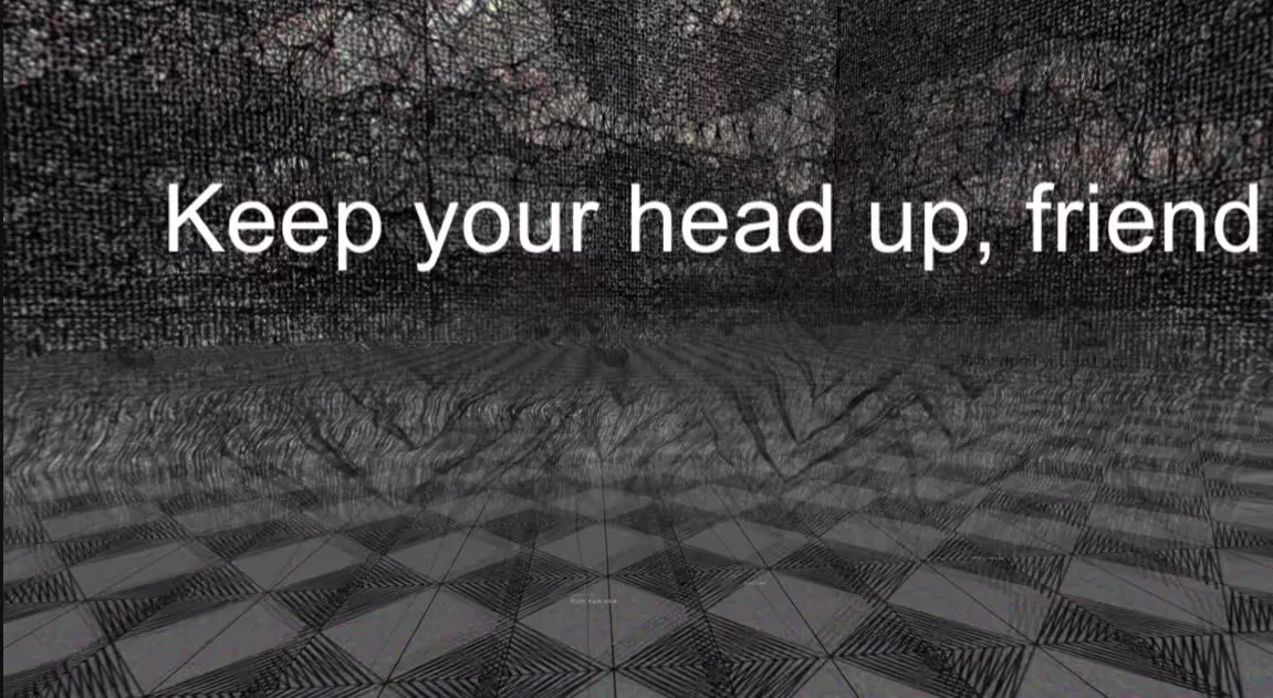 A screenshot of Depression Simulator by Parallax Visions rolled out for players to understand what depression feels like