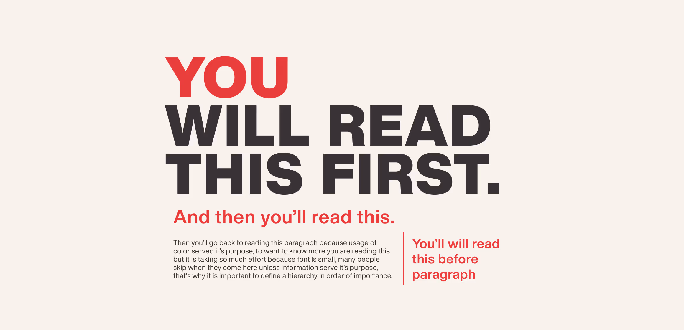 Hierarchy and Color in Typography