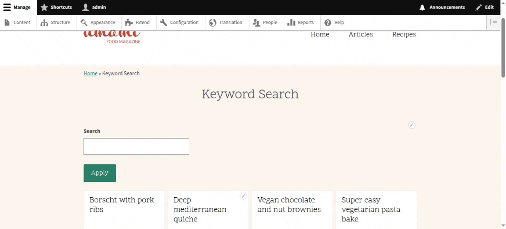 Semantic search in action