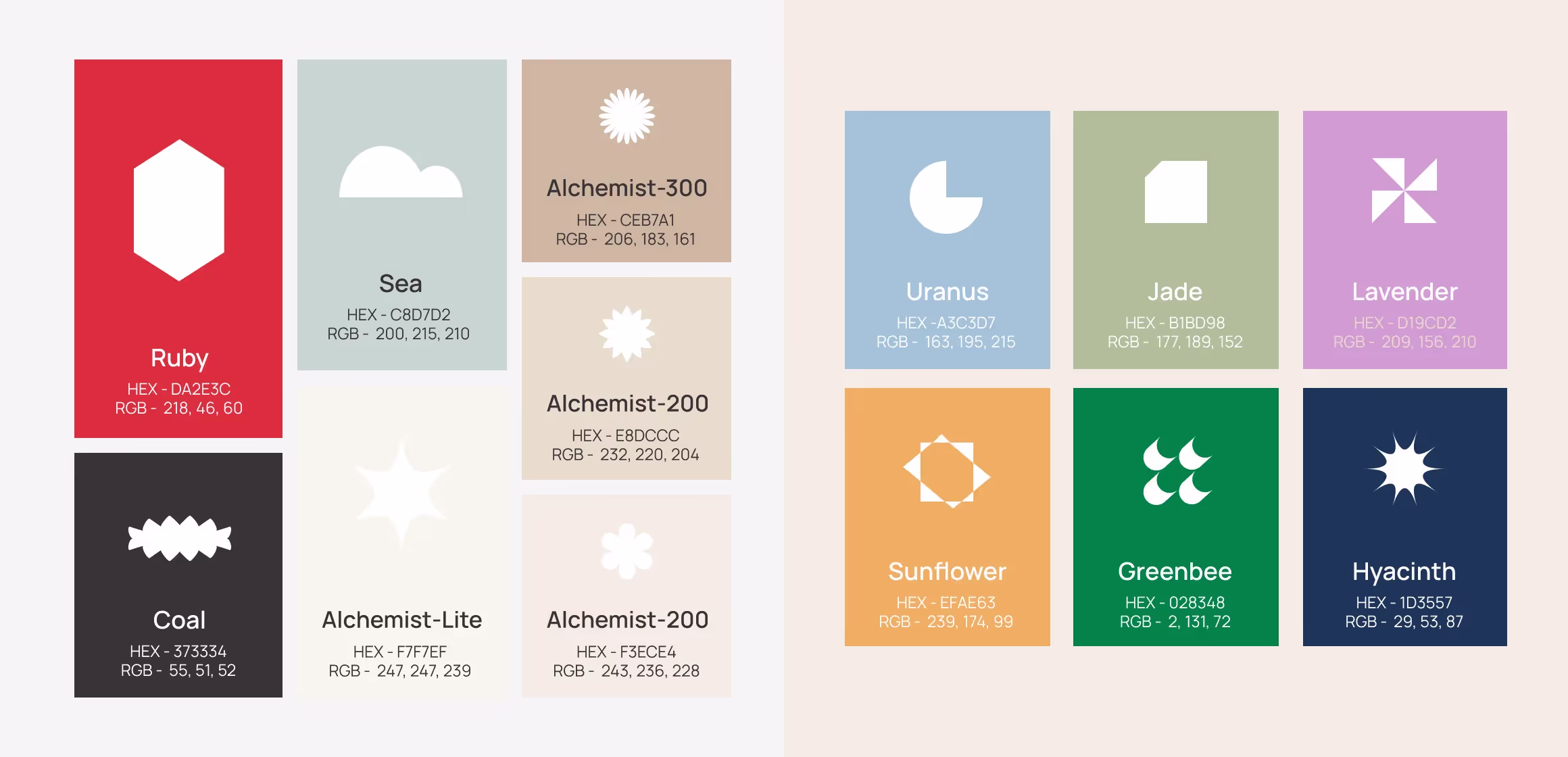 Image of a Color board 