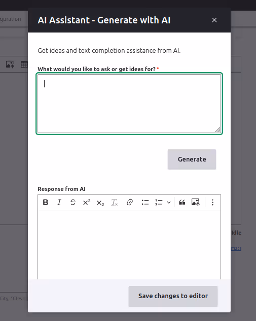 AI-powered CKeditor