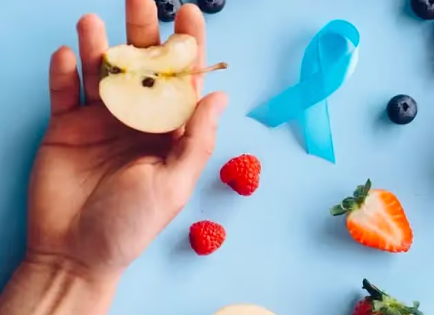 Apple on hand