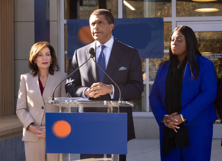Medical center leadership announcing the new digital platform