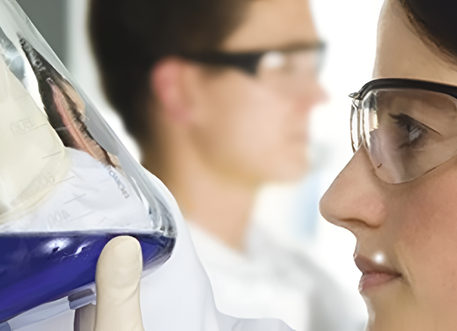 Scientists conducting pharmaceutical research in a laboratory
