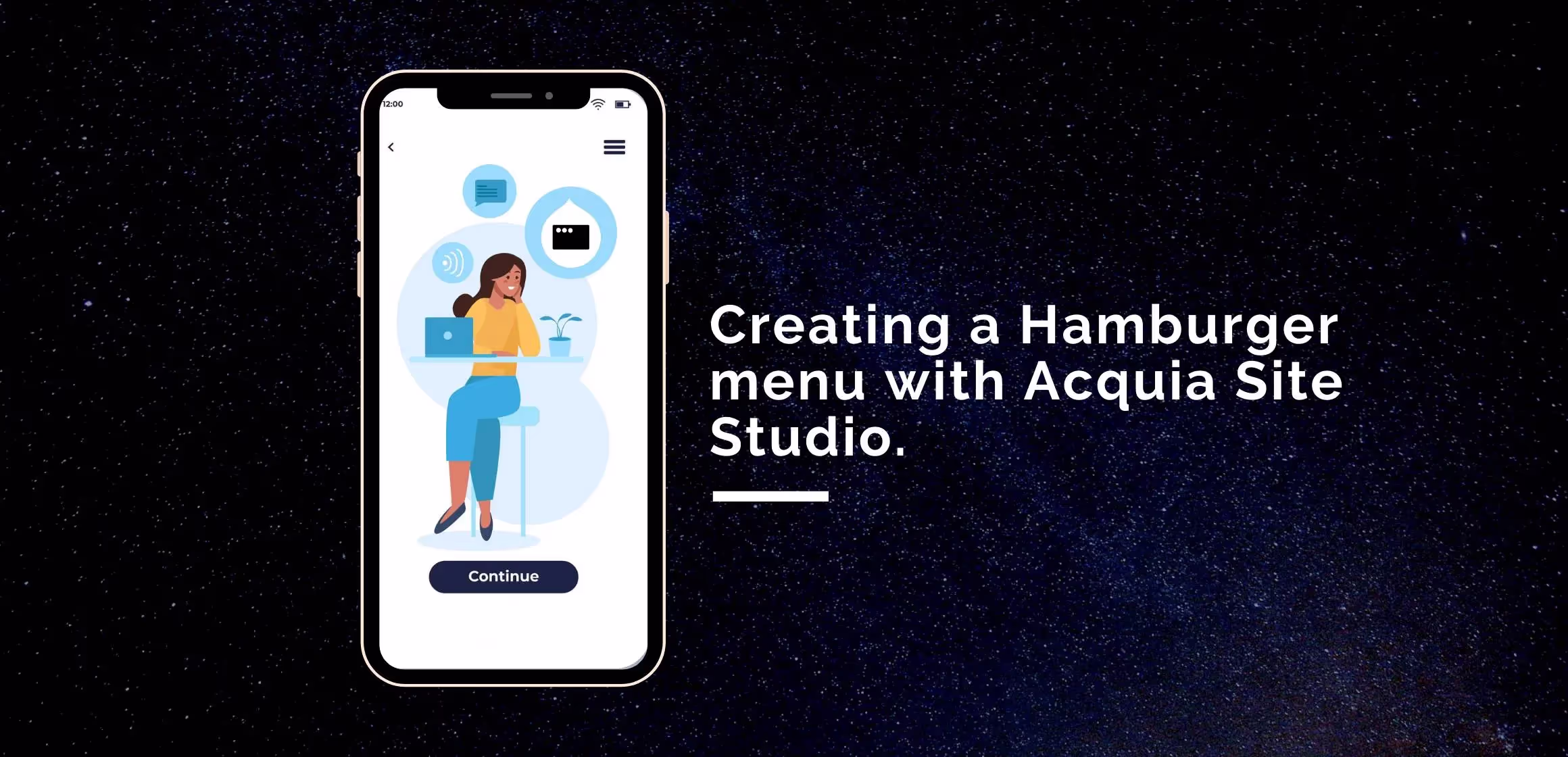 How to create Hamburger menu with Acquia Site Studio