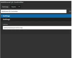 Attaching custom libraries to an element in Acquia Site Studio