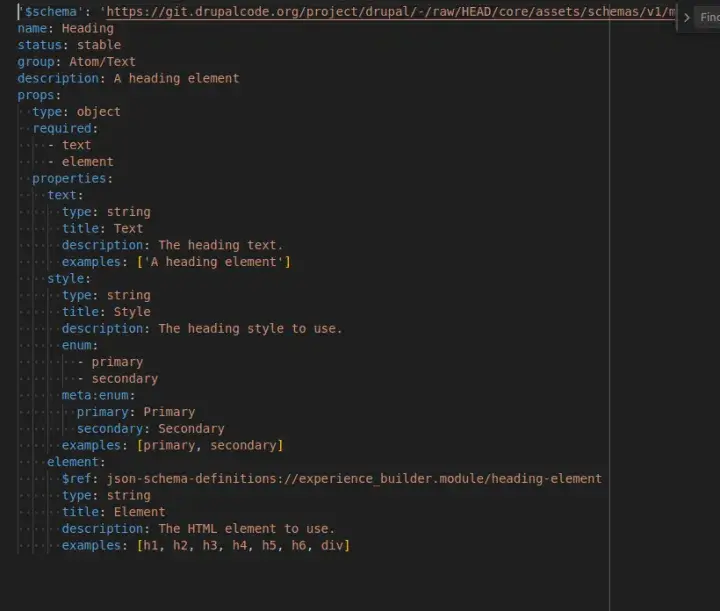 YAML file