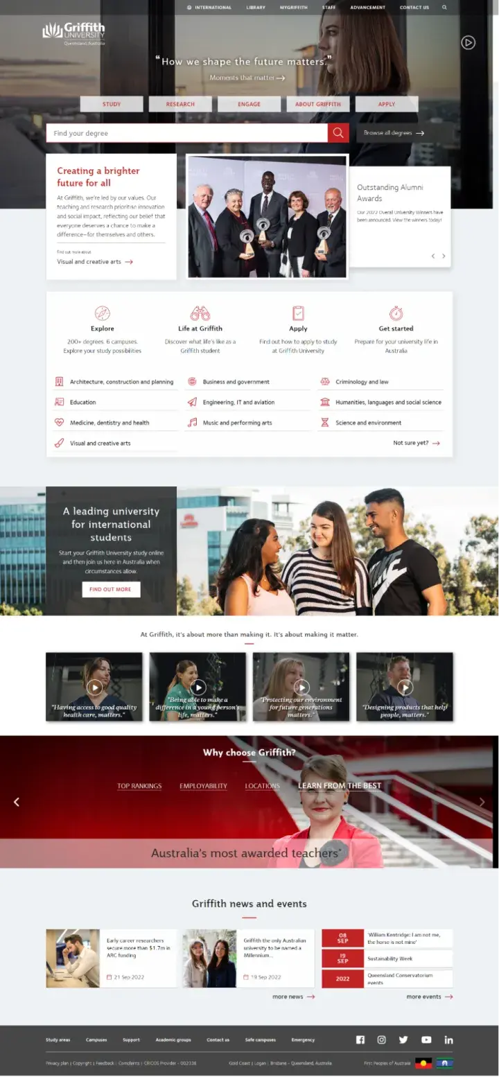 DXP Transforming Academic Experiences - Griffith University