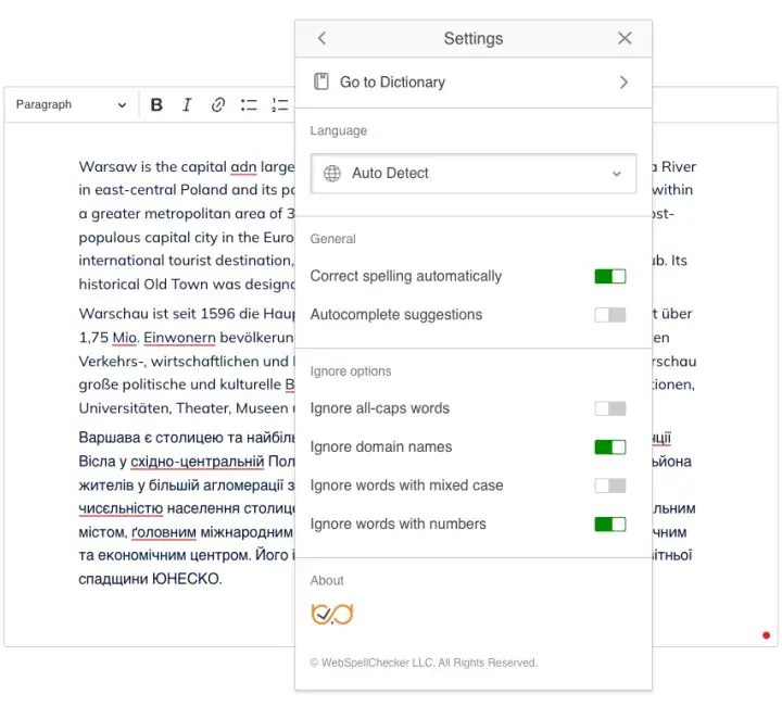 Improve Editorial Experience with CKEditor 5 - Grammar Check