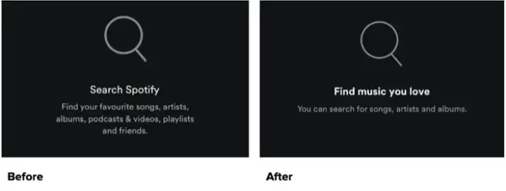 Image of Spotify's UX Writing 