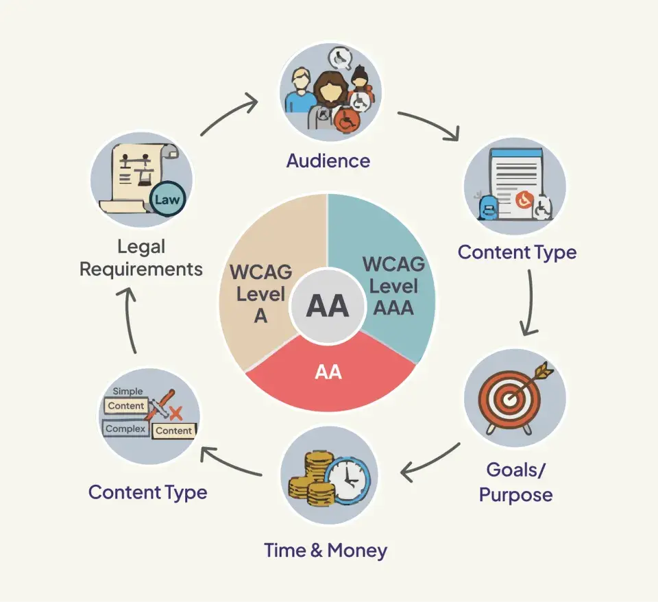 WCAG levels 
