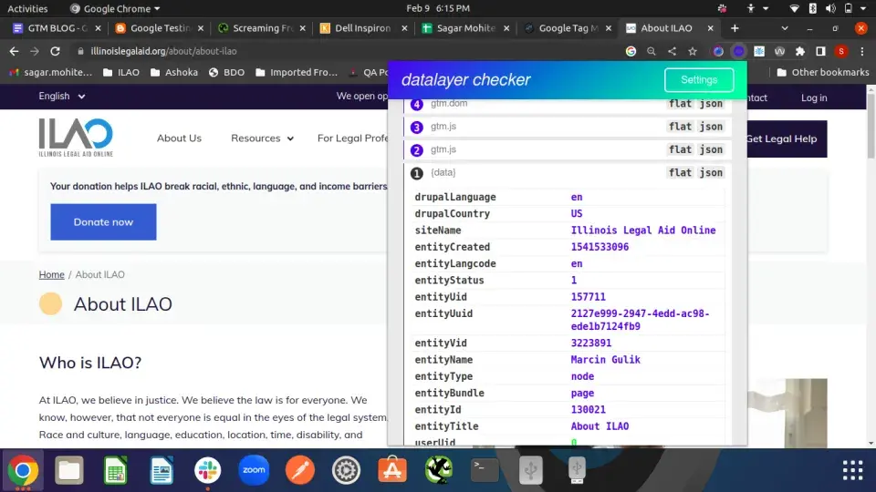 GTM Data Layer Checker