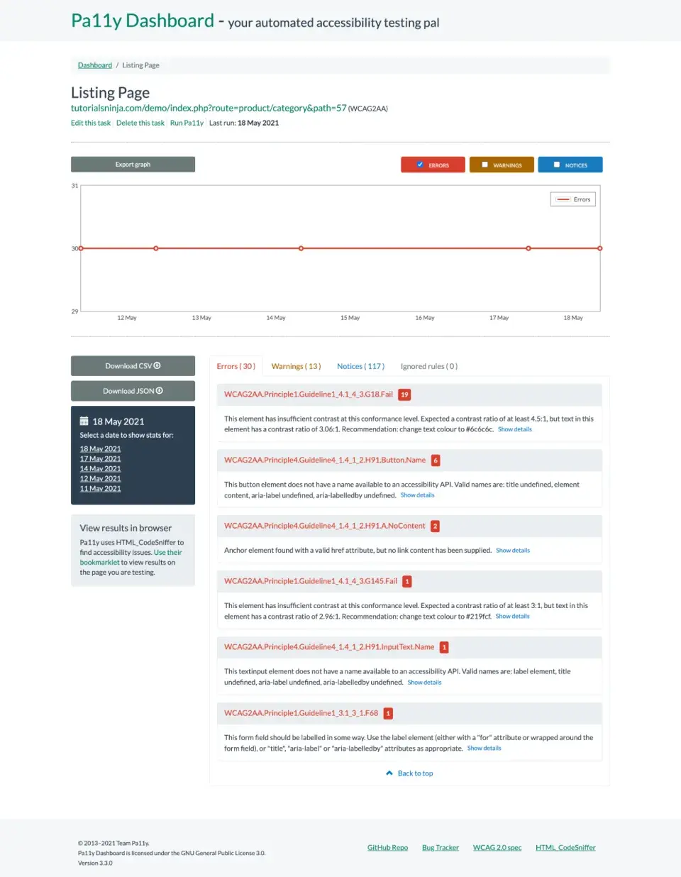 Accessibility Audit