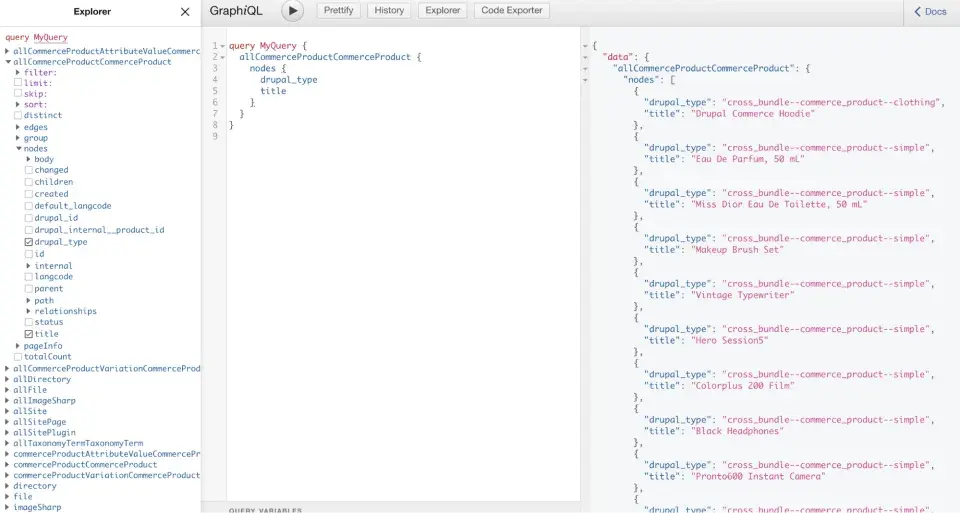 GatsbyJs Drupal Plugin