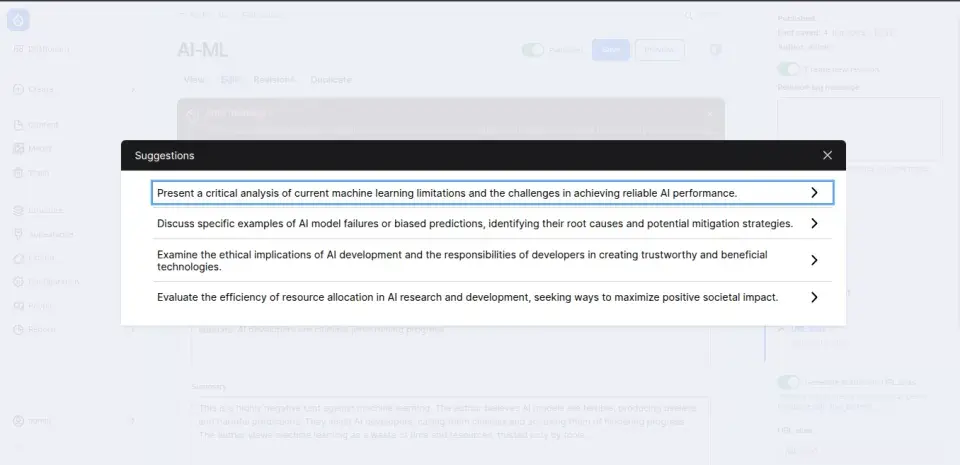 Create article