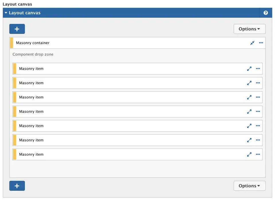 Masonry layout with Acquia Site Studio