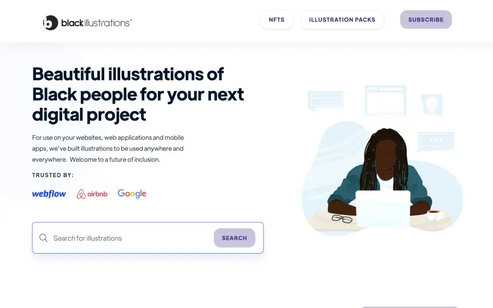 Screenshot from black illustrations 