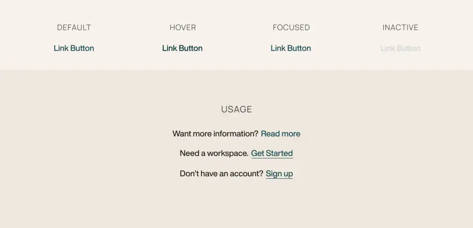 Image of Link buttons that are in a different color and often underlined