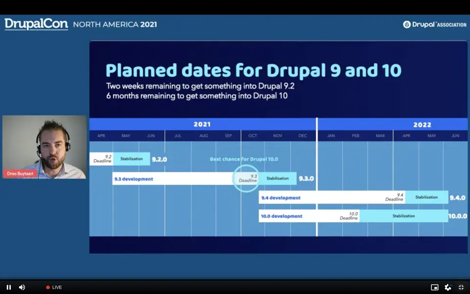 Driesnote DrupalCon North America 2021