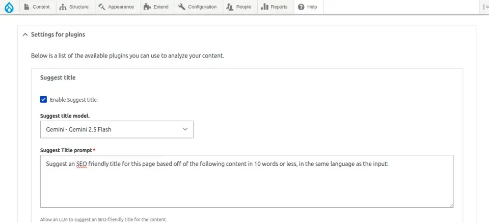  Configure Content Suggestions