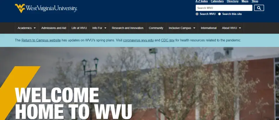 Design System for Universities - West Virginia University