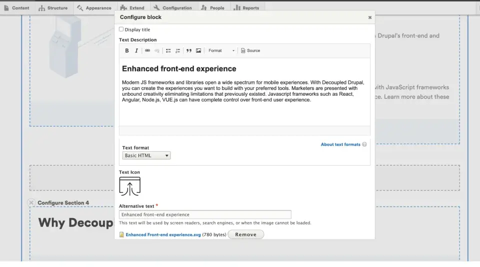 Enhancing Drupal's layout builder