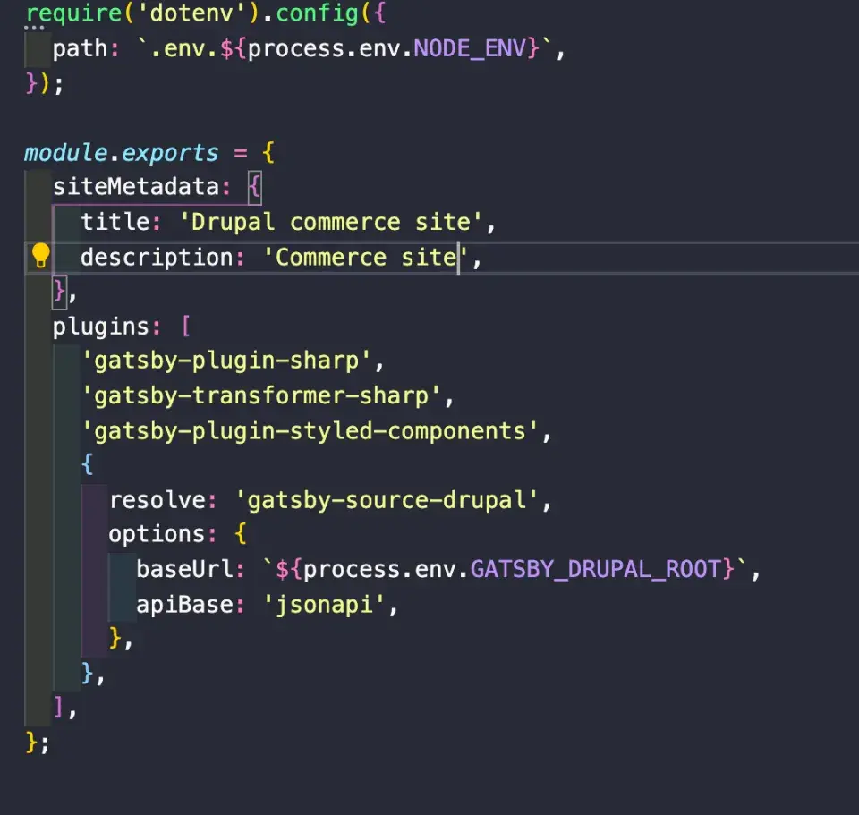 Drupal Commerce with Gatsby