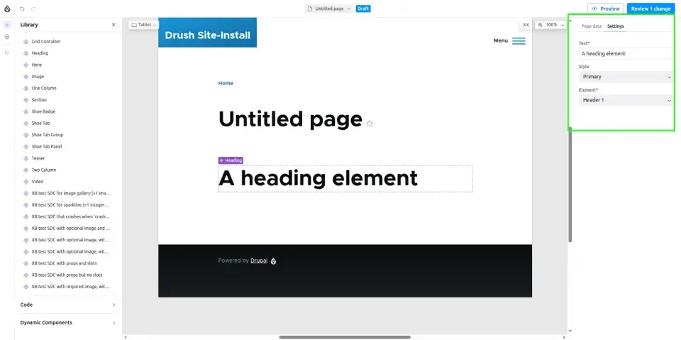  Highlighted content region