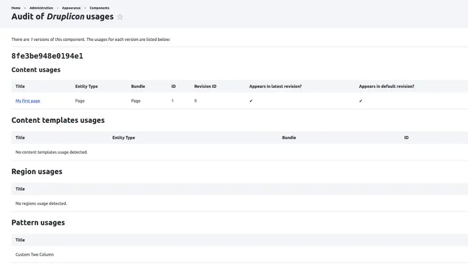 Experience builder component